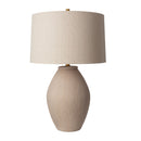 Contract furniture - Glazed Gray Ceramic Table Lamp - www.oroatrade.com