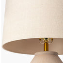 Contract furniture - Glazed Gray Ceramic Table Lamp - www.oroatrade.com