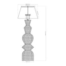 Contract furniture - Geometrical Rattan Layer Floor Lamp - www.oroatrade.com