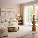 Contract furniture - Geometrical Rattan Layer Floor Lamp - www.oroatrade.com