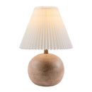 Contract furniture - Pleated White Linen Table Lamp - www.oroatrade.com