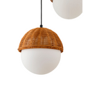 Hospitality furniture - White Glass Sphere 9-Light Chandelier - www.oroatrade.com