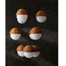 Hospitality furniture - White Glass Sphere 9-Light Chandelier - www.oroatrade.com