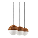 Hospitality furniture - White Glass Sphere 3-Light Chandelier - www.oroatrade.com