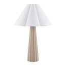 Contract furniture - Scalloped White Cotton Table Lamp - www.oroatrade.com