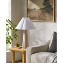 Contract furniture - Scalloped White Cotton Table Lamp - www.oroatrade.com