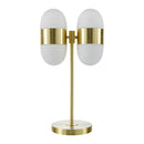 Modern European furniture - Dual White Glass Table Lamp - www.oroatrade.com