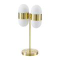 Modern European furniture - Dual White Glass Table Lamp - www.oroatrade.com