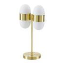 Modern European furniture - Dual White Glass Table Lamp - www.oroatrade.com