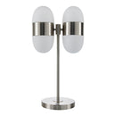 Modern European furniture - Dual White Glass Table Lamp - www.oroatrade.com