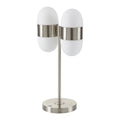 Modern European furniture - Dual White Glass Table Lamp - www.oroatrade.com