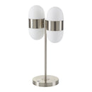Modern European furniture - Dual White Glass Table Lamp - www.oroatrade.com