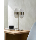 Modern European furniture - Dual White Glass Table Lamp - www.oroatrade.com