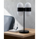 Modern European furniture - Dual White Glass Table Lamp - www.oroatrade.com
