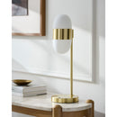 Modern European furniture - Metal Framed Glass Table Lamp - www.oroatrade.com