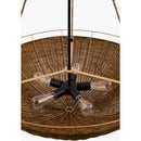 Contract furniture - Rattan Bowl 3-Light Chandelier - www.oroatrade.com