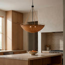 Contract furniture - Rattan Bowl 3-Light Chandelier - www.oroatrade.com
