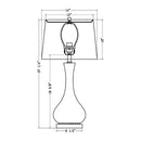 Contract furniture - Two-Colored Glass Table Lamp - www.oroatrade.com