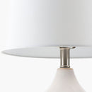 Hospitality furniture - White Ceramic Linen Table Lamp - www.oroatrade.com