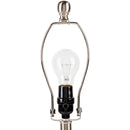 Hospitality furniture - White Ceramic Linen Table Lamp - www.oroatrade.com