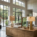 Contract furniture - White Stone Shade Table Lamp - www.oroatrade.com