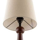 Modern European furniture - Wood Veneer Linen Table Lamp  - www.oroatrade.com