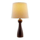 Modern European furniture - Wood Veneer Linen Table Lamp  - www.oroatrade.com