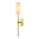 Contract furniture - Cylindrical White Linen Wall Lamp - www.oroatrade.com