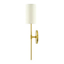 Contract furniture - Cylindrical White Linen Wall Lamp - www.oroatrade.com