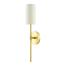 Contract furniture - Cylindrical White Linen Wall Lamp - www.oroatrade.com
