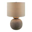 Contract furniture - Rounded Cream Accent Table Lamp - www.oroatrade.com