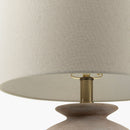 Contract furniture - Rounded Cream Accent Table Lamp - www.oroatrade.com