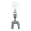 Hospitality furniture - Textured Gray Accent Table Lamp - www.oroatrade.com