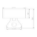 Hospitality furniture - Textured Gray Accent Table Lamp - www.oroatrade.com