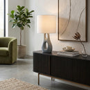 Hospitality furniture - Textured Gray Accent Table Lamp - www.oroatrade.com