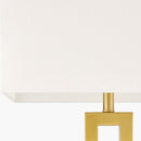 Hospitality furniture - White Linen Gold Floor Lamp - www.oroatrade.com