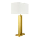 Hospitality furniture - White Linen Gold Table Lamp - www.oroatrade.com