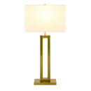 Hospitality furniture - White Linen Gold Table Lamp - www.oroatrade.com