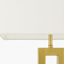 Hospitality furniture - White Linen Gold Table Lamp - www.oroatrade.com