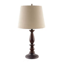 Contract furniture - Linen Wood Veneer Table Lamp - www.oroatrade.com