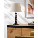 Contract furniture - Linen Wood Veneer Table Lamp - www.oroatrade.com
