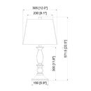 Contract furniture - Linen Wood Veneer Table Lamp - www.oroatrade.com