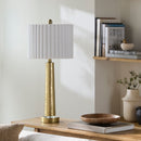 Contract furniture - Fluted White Cotton Table Lamp - www.oroatrade.com