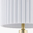 Contract furniture -  Fluted White Cotton Table Lamp - www.oroatrade.com