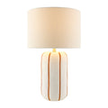 Modern European furniture - Line Painted Ceramic Table Lamp - www.oroatrade.com
