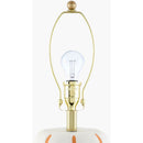 Modern European furniture - Scalloped White Linen Table Lamp - www.oroatrade.com