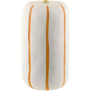 Modern European furniture - Scalloped White Linen Table Lamp - www.oroatrade.com