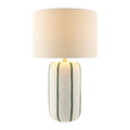 Modern European furniture - Line Painted Ceramic Table Lamp - www.oroatrade.com