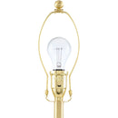 Modern European furniture - Scalloped White Linen Table Lamp - www.oroatrade.com