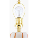 Modern European furniture - Ceramic Scalloped Linen Table Lamp - www.oroatrade.com
